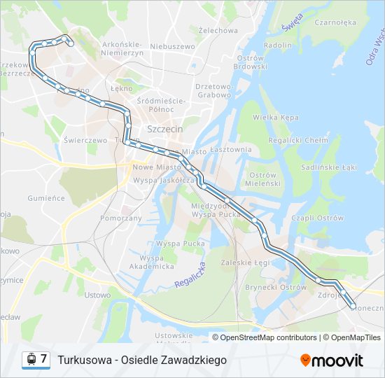 7 light rail Line Map