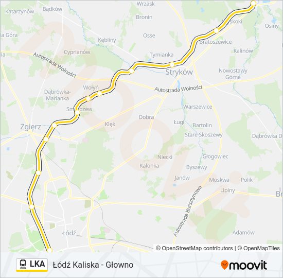 LKA Train Line Map