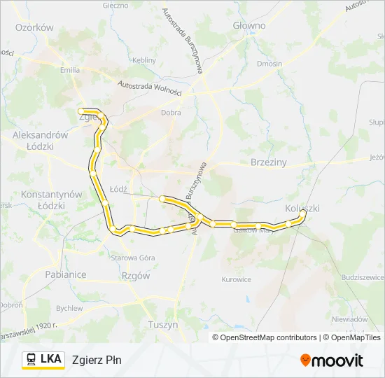LKA Train Line Map