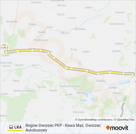 Автобус LKA: карта маршрута