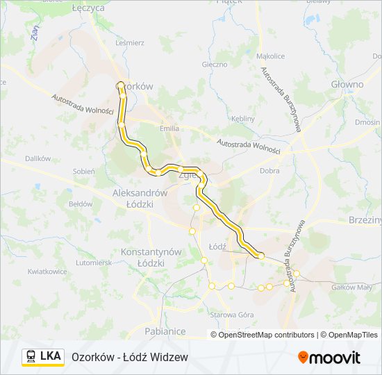 LKA Train Line Map