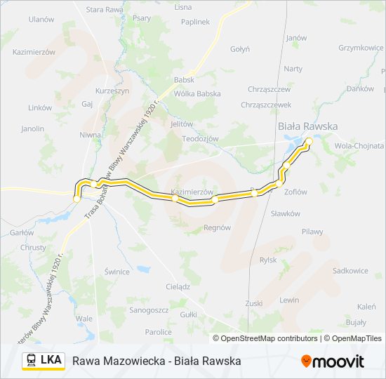 LKA Train Line Map