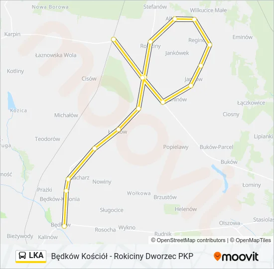 Автобус LKA: карта маршрута