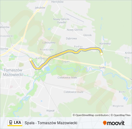 LKA Train Line Map