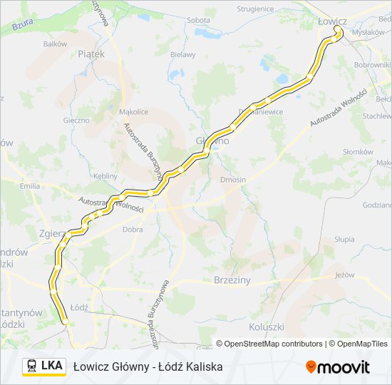 LKA Train Line Map