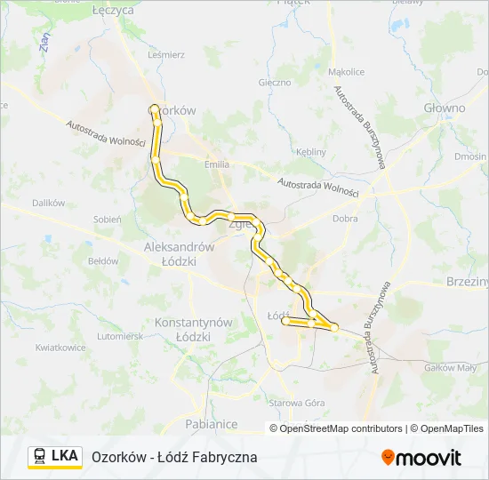 LKA Train Line Map