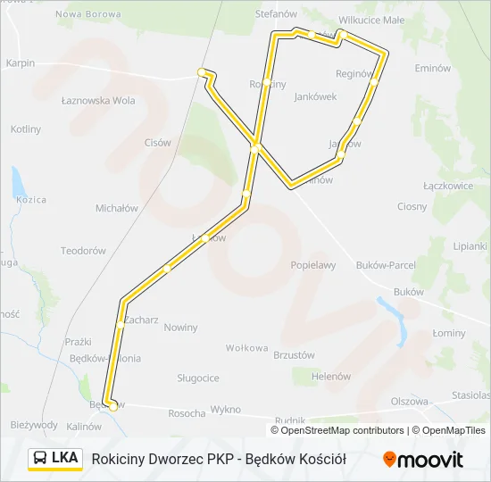 Автобус LKA: карта маршрута