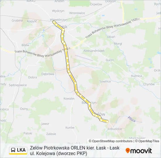 LKA Bus Line Map