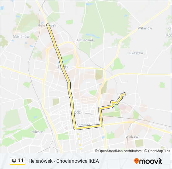 11 light rail Line Map