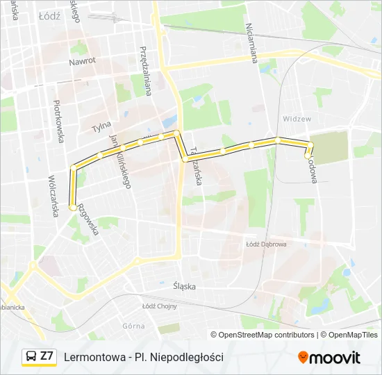 Z7 Bus Line Map