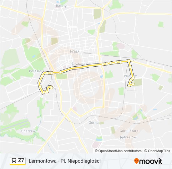 Z7 bus Line Map