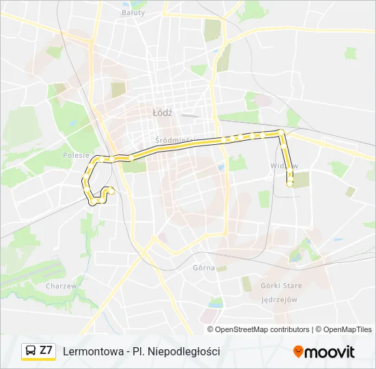 Z7 Bus Line Map