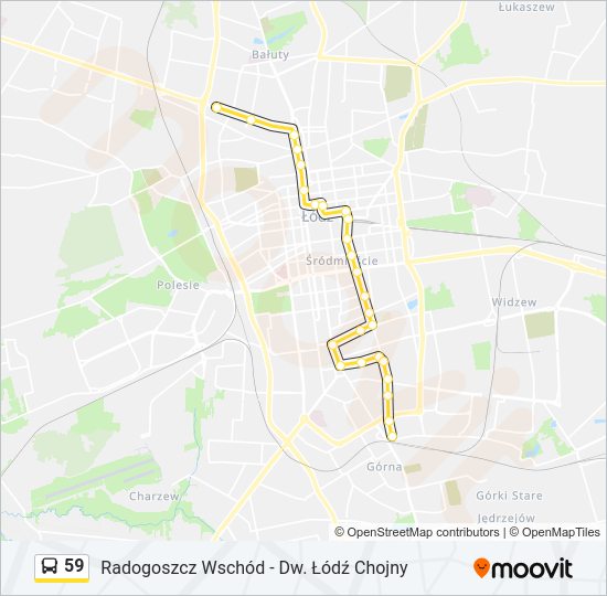 59 bus Line Map