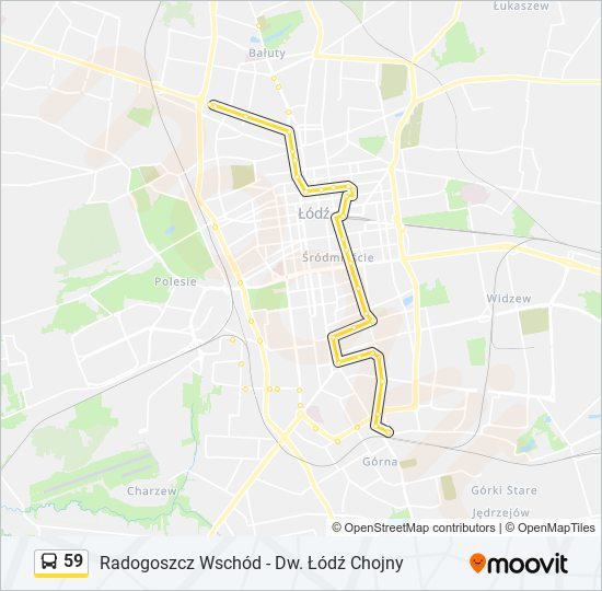 59 bus Line Map