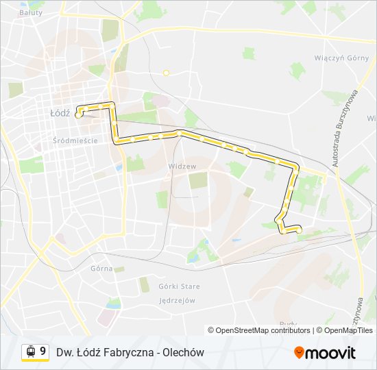 9 Light Rail Line Map