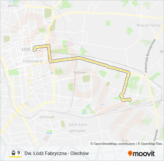 9 Light Rail Line Map