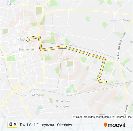 9 Light Rail Line Map