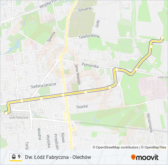 9 light rail Line Map