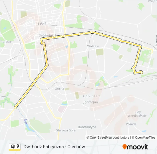 9 Light Rail Line Map