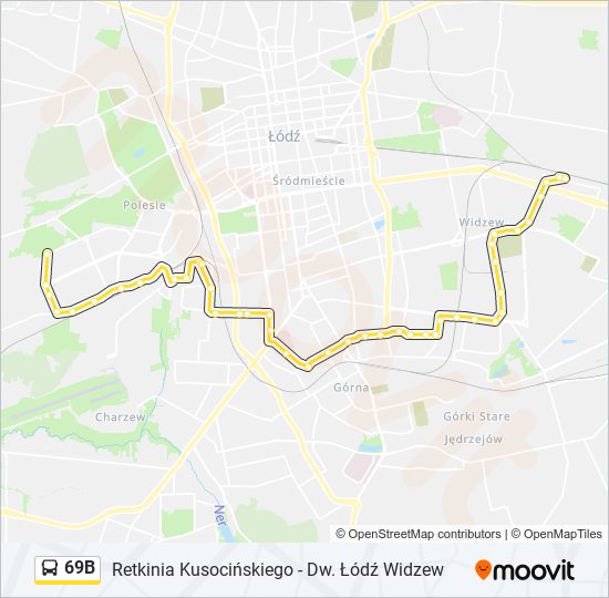 69B bus Line Map