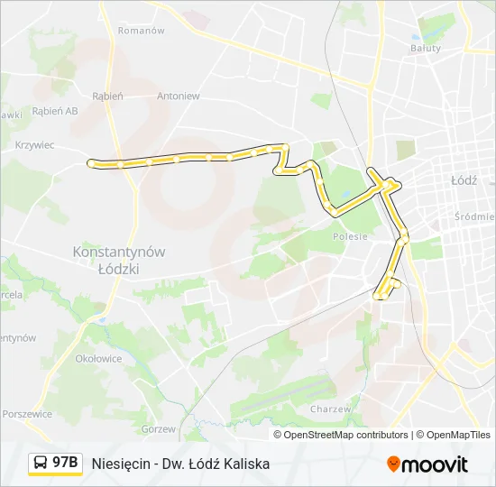 97B Bus Line Map