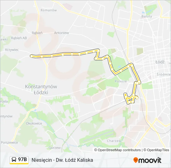97B Bus Line Map