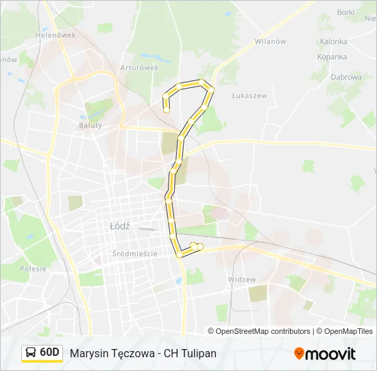 60D Bus Line Map
