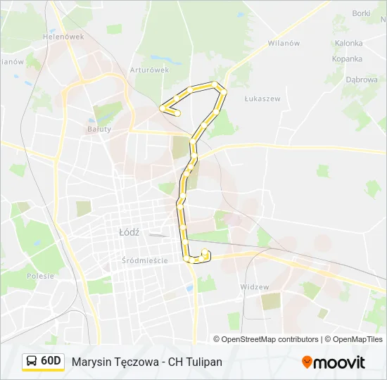 60D Bus Line Map