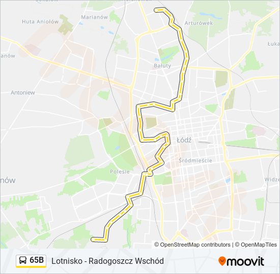 65B bus Line Map