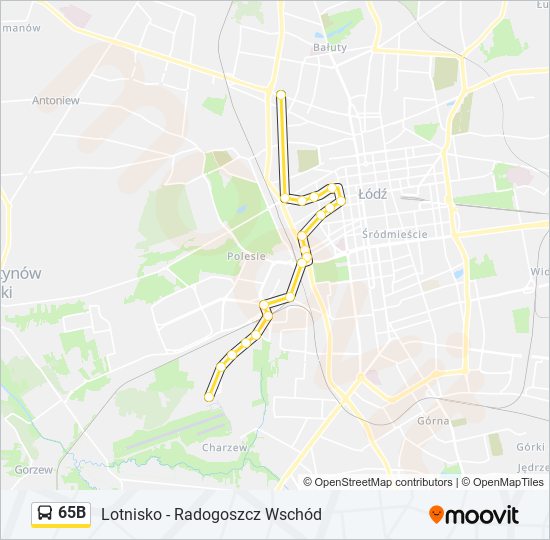 65B bus Line Map