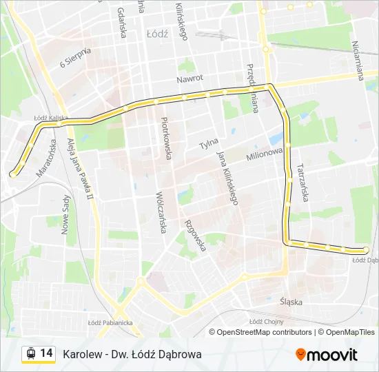 14 Light Rail Line Map