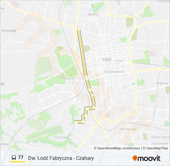 77 bus Line Map