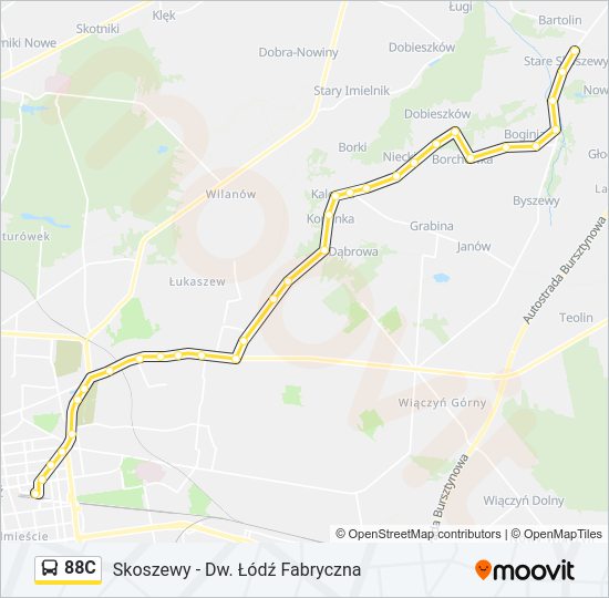 88C bus Line Map