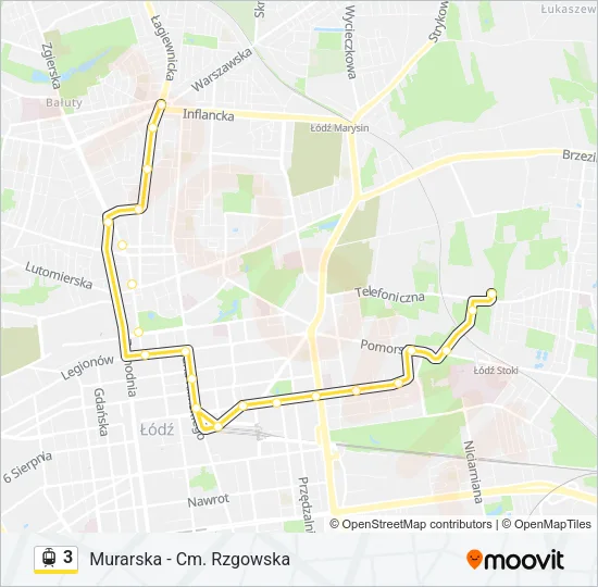 3 Light Rail Line Map