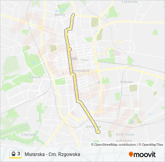 3 Light Rail Line Map