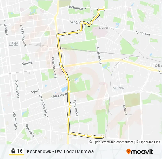 16 Light Rail Line Map