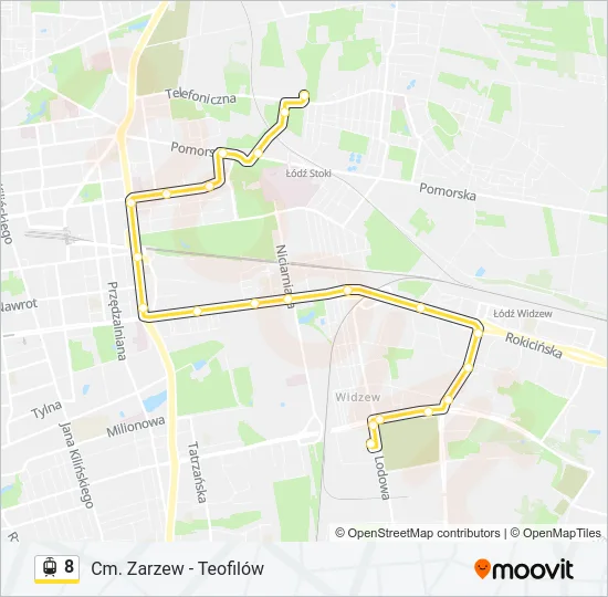 8 Light Rail Line Map