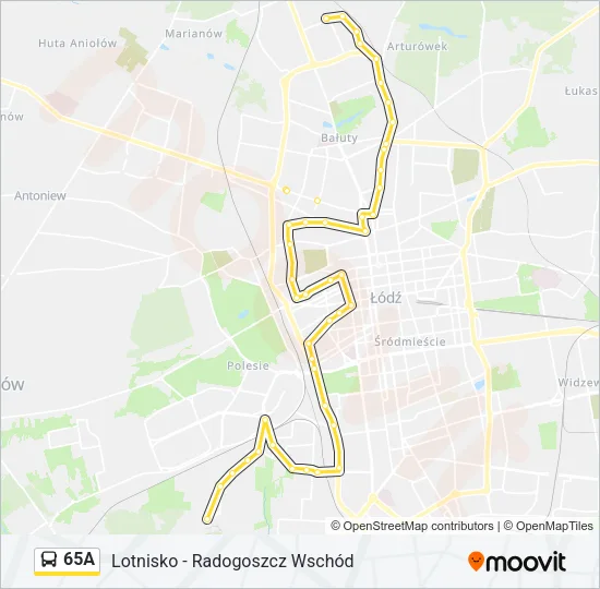 65A Bus Line Map