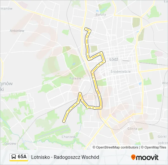 65A Bus Line Map