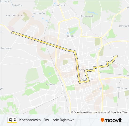 2 light rail Line Map