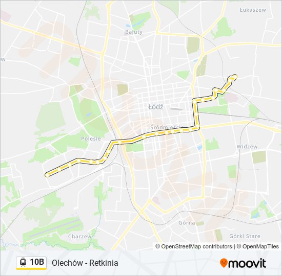 10B light rail Line Map