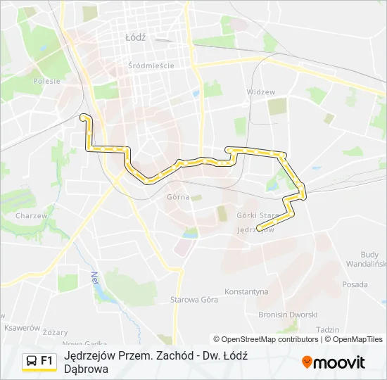 F1 Bus Line Map