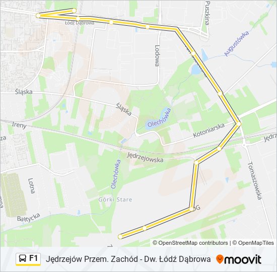 F1 bus Line Map