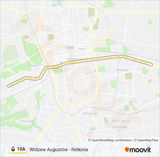 10A Light Rail Line Map