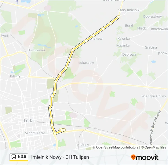 60A Bus Line Map