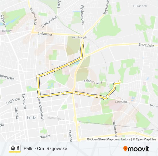 6 light rail Line Map