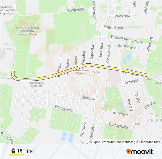 15 light rail Line Map