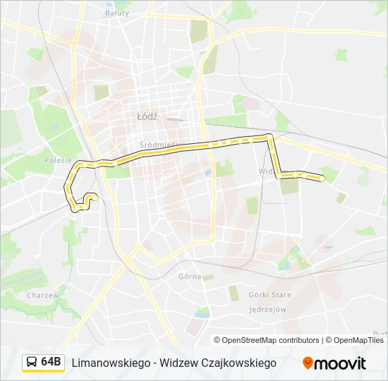 Автобус 64B: карта маршрута