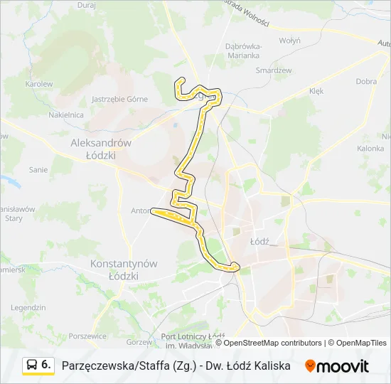 Автобус 6.: карта маршрута