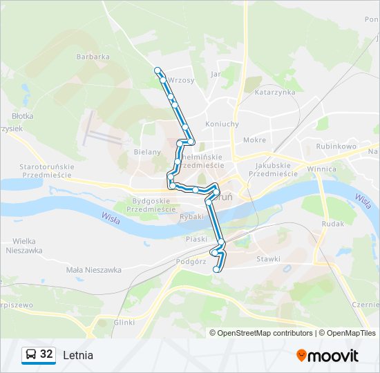 32 bus Line Map